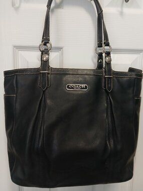 Coach Hampton Laguna Pleated Tote